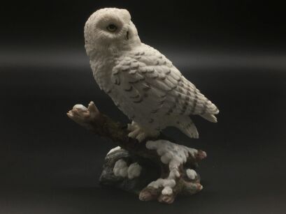 SNOW OWL IN BRANCHES VERONESE  (WU76977AA)