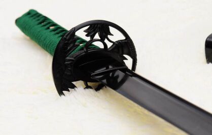 Samurai sword wakizashi , ??1095 High Carbon Steel BLACK layered Damascus, R829