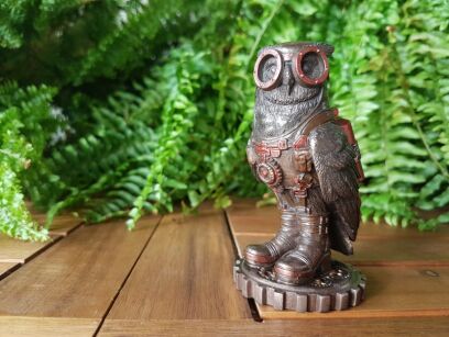 STEAMPUNK UNIQUE OWL in Google VERONESE (WU76596A4)