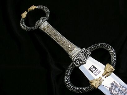 GREAT ENGRAVED CELTIC SWORD 3512