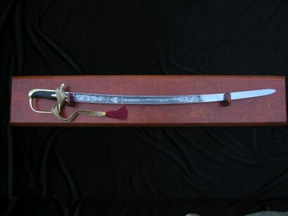 Polish officer saber wz1921 without a sheath on board Honor and Fatherland G.Borowski - demountable