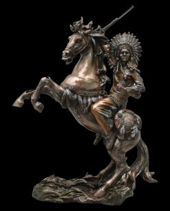 SIOUX CHIEF RAISING RIFLE ON A REARING HORSE VERONESE (WU75819A4)