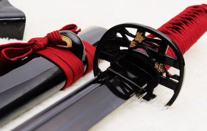 Hand Forged black 1060 carbon steel Japanese Samurai Wakizashi Sword R833
