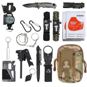 MEGA SURVIVAL SET EMERGENCY KIT 17IN1 ZS-5 HOT