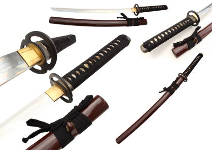 PROF JAPOŃSKI MIECZ WAKIZASHI KRÓTSZA KATANA TRENINGOWY STAL 1060 JOTS133W