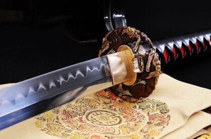 Samurai sword KATANA , 1095 High Carbon Steel layered clay-tempered with Kozuka, R811