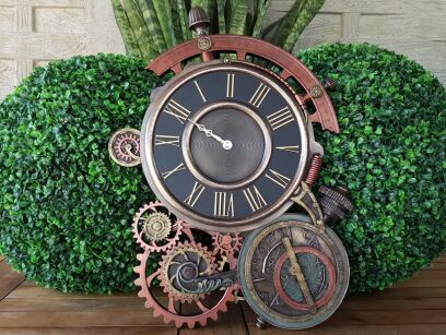 STEAMPUNK astrolabe - WALL CLOCK VERONESE (WU77046A4)