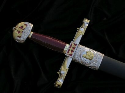 COPY OF THE SWORD CARLO MAGNO WITH SCABBARD 4209/V