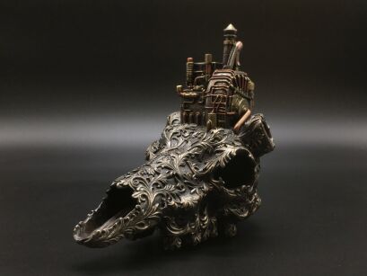 STEAMPUNK MASZYNA NA CZASZCE VERONESE (WU77280A4)