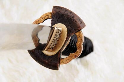 Samurai sword wakizashi HONSANMAI 1095 High Carbon Steel and layered, TOUGHENED CLAY R855