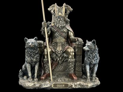 ODIN in THE THRONE with GERI and Freki VERONESE  WU77392A4