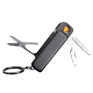 ZAPALNICZKA TAKTYCZNA SCYZORYK SURVIVAL USB 8w1 DK-BR712