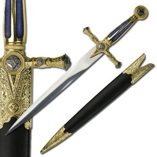 DAGGER SWORD FREEMASONS with scabbard BLUE (HK-023BL)