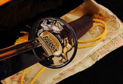 Katana samurai sword HONSANMAI  STEEL layered and 1095 high, hardened clay, R806
