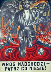 Poster A3 - The enemy is coming, see what brings A3-GPlak1920-010