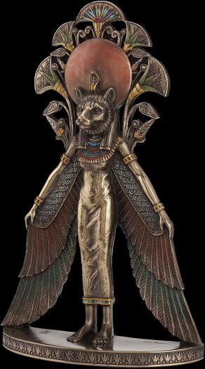 WINGED SEKHMET WALL PLAQUE VERONESE  (WU77155A4)