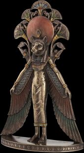 WINGED SEKHMET WALL PLAQUE VERONESE  (WU77155A4)
