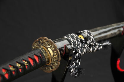 HIGH QUALITY COMBINED MATERIAL CLAY TEMPERED RAY SKIN SAYA JAPANESE SAMURAI KATANA SWORD R647 