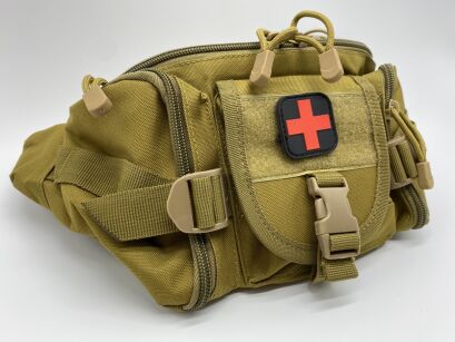 TACTICAL FIRST AID KIT SURVIVAL POUCH WITH EQUIPPED ZA-2