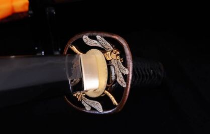 Samurai sword Wakizashi SHIHOZUMI , ??1095 High Carbon Steel and layered and IRON, TOUGHENED CLAY R797