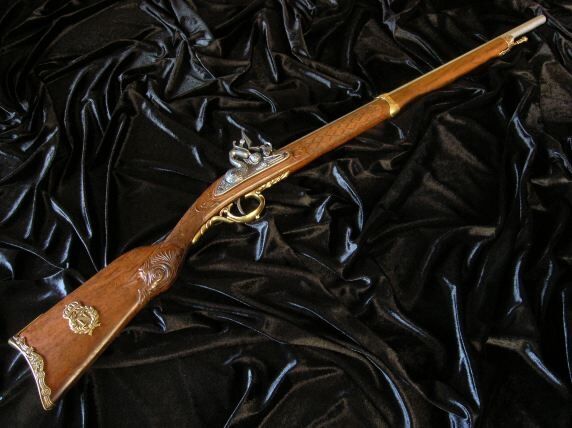 Replica Flint Lock Blunderbuss Napoleonic Officers Pistol Dueling Set