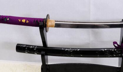 Samurai sword WAKIZASHI, 1095 High Carbon Steel layered Damascus, R827