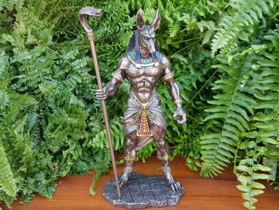 EGYPTIAN ANUBIS GOD WITH THE COBRA VERONESE  (WU76642A4)