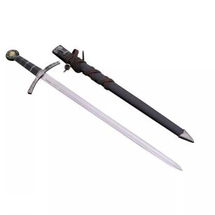 SHORT SWORD TEMPLAR BIG DAGGER WITH SCABBARD 4SM21-230BN 58CM