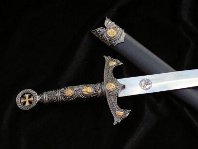 KNIGHT dagger TEMPLAR WITH SCABBARD JT5172S MEGA HIT 40 cm
