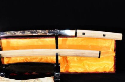 Samurai sword Shirasaya MARU 1095 High Carbon Steel, hardened CLAY R785