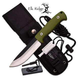 Elk Ridge ER-555GN FIXED BLADE KNIFE 10.5