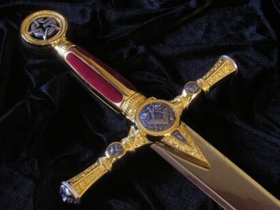 MYSTERIOUS AND FULL OF SYMBOLS GREAT SWORD FREEMASONS   (775)