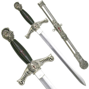 DECORATIVE SHORT SWORD with sheath FREEMASONS (CK-156)