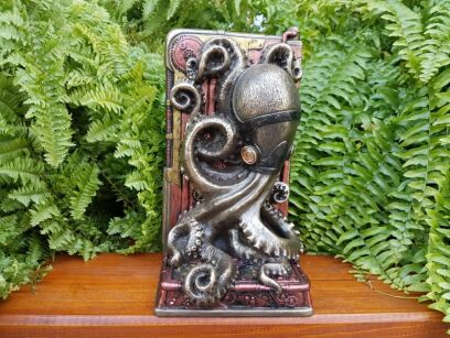 Steampunk Octopus Bronze Finished Single Bookend VERONESE (WU76762A4)