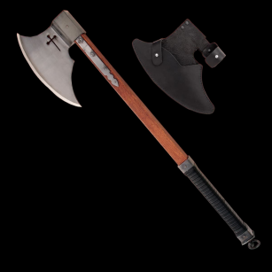 POWERFUL HAND FORGED CRUSADE AX WS601065
